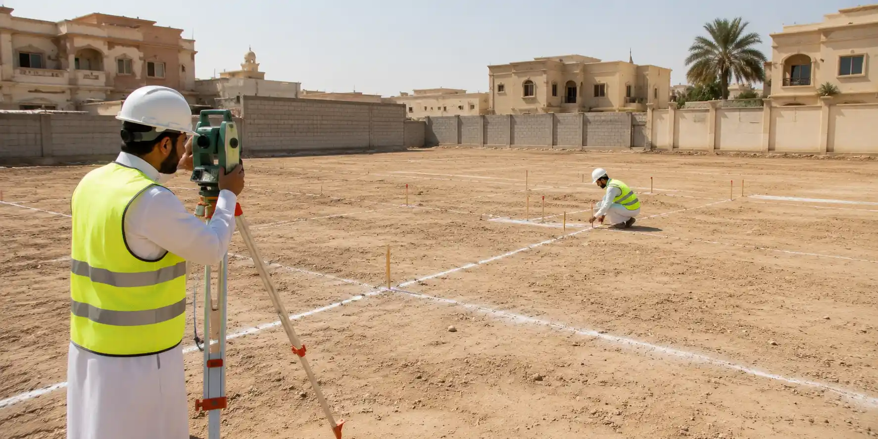 تجهيز موقع للبناء أو التطوير